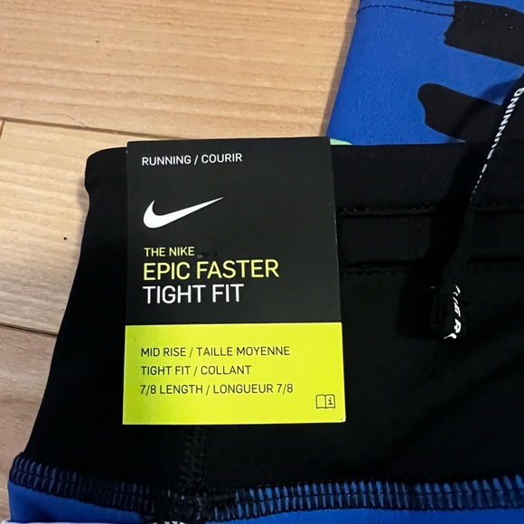 Nike Epic Faster Hackney Women's Mid-Rise 7/8 Running Leggings - Picture 5 of 6